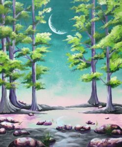 By Mystical Moonlight - Katie Paglialunga - Art - Spray Paint